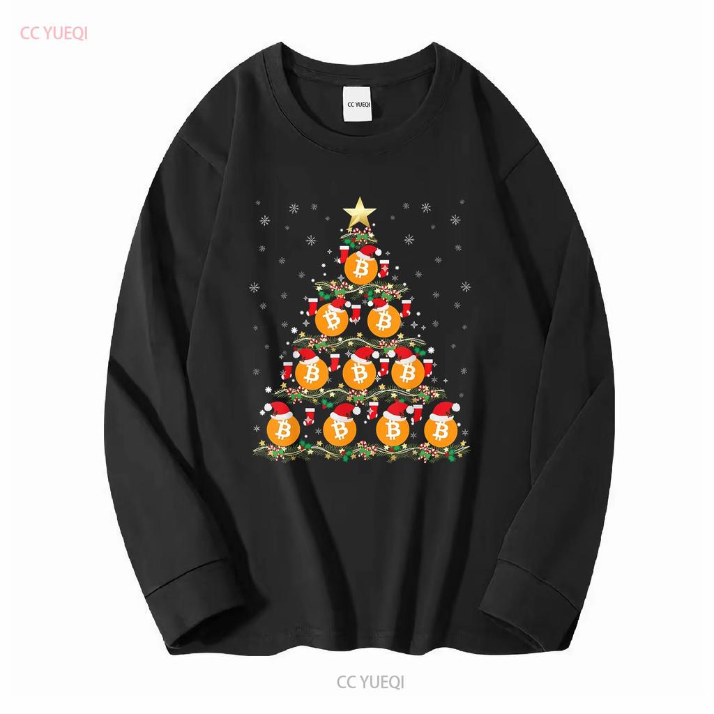 BEST Dark Retro Bitcoin Christmas Tree Crypto LOver S 5XL T Shirt vintage Washed Stylish Casual graphic Soft designer clothes