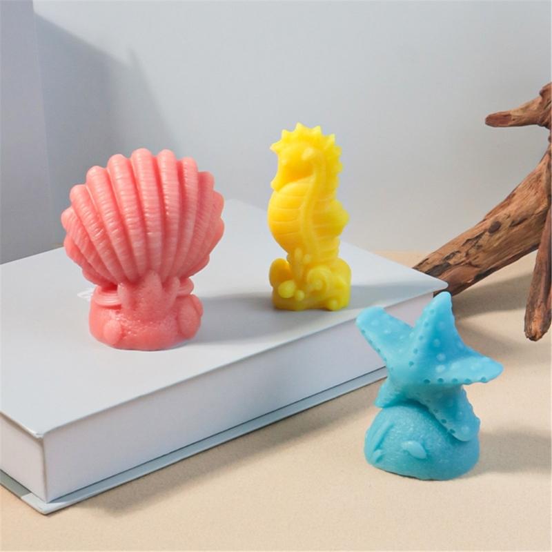 Mehrzweck Große Muschel Robuste Silikon Squeeze Form für Werkzeug Schokolade Süßigkeiten Kuchen Seife Basteln Heimdekoration