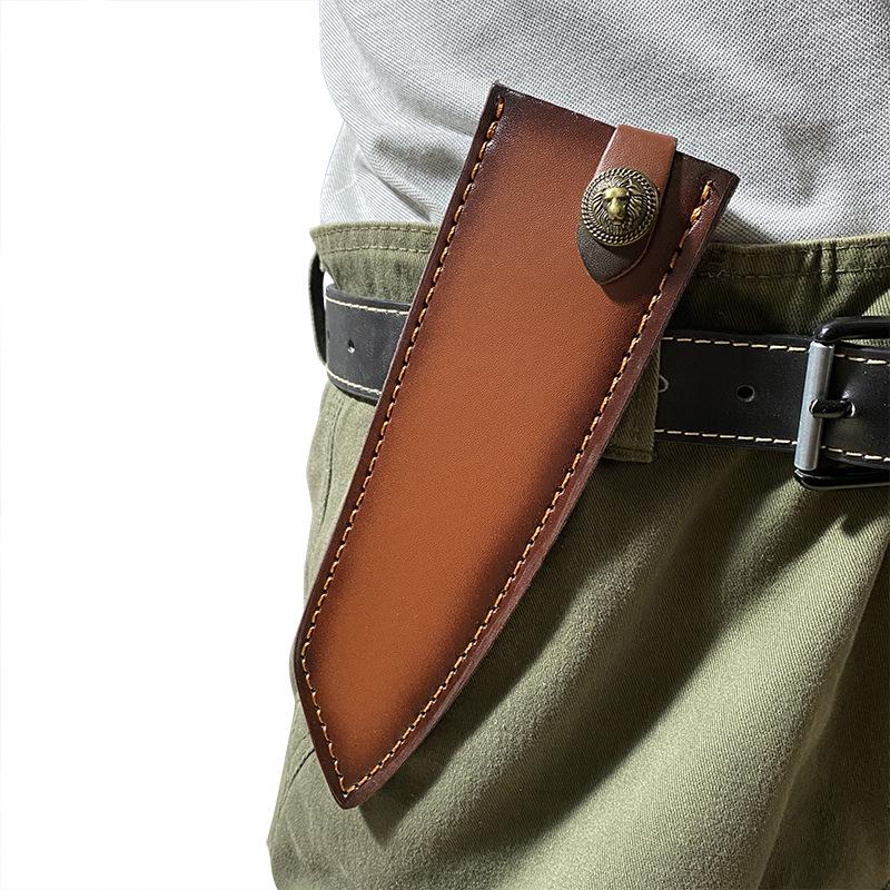 Eco-Friendly Recycled Leather Knife Sheath