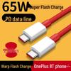 Dual-Head Type-C PD Fast Charge Cable, Compatible with OnePlus DASH 65W Charger for Models 10/9T/9/8T/8Pro.