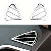 Car Front Air Conditioning Vent Decor Trim for Hyundai Verna Solaris Accent 2011-2015 2Pcs/set AC Outlet Frame Cover Accessories