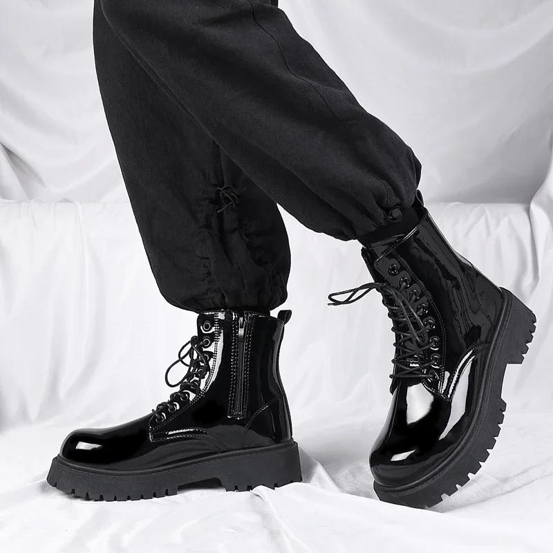 Buty bojowe dla mężczyzn Buty wizytowe Buty ochronne Męskie kowbojki Wojskowe taktyczne Zimowe jesienne Buty męskie Casualowe sneakersy