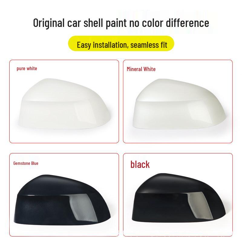 Compatible BMW iX3 20-24 Rearview Mirror Shell with Turn Signal Lens & Reflective Frame Cover