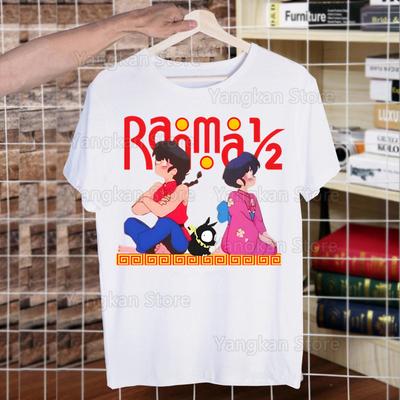 Ranma 12 T-shirts Summer  Unisex/Wo Unisex Hip Hop Funny Print Ranma 1⁄2 Tshirt Streetwear T Shirt Short Sleeve Tee Top Shirt
