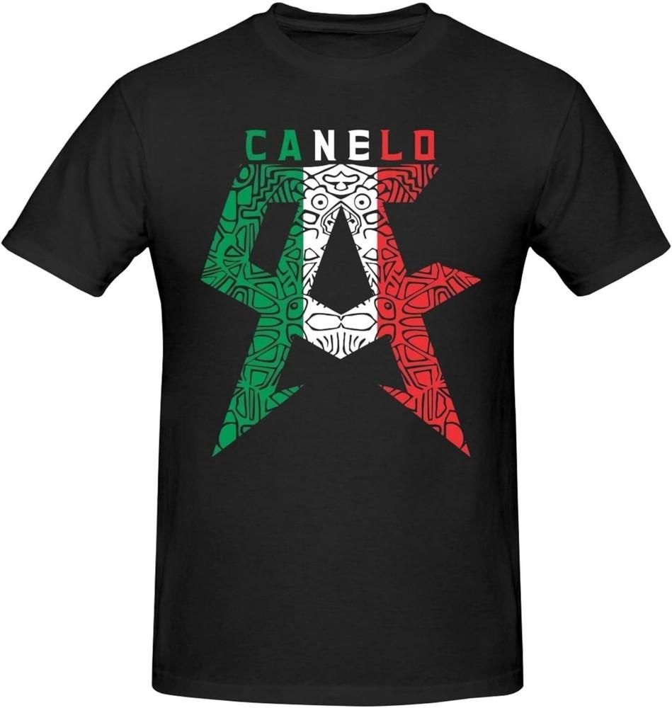 Canelo Music Alvarez Trička Pánská Letní Bavlněná Ležérní Kulatý Výstřih Krátký Rukáv Unisex Tričko