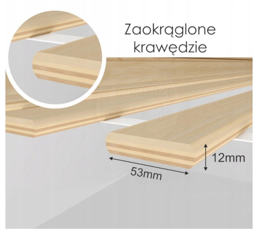 Bettgestell Lattenrost für Matratze 80x200 cm 18 Flachlatten 250 kg Stabil