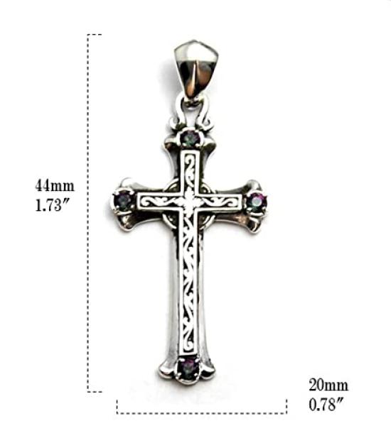 Goodvibrations Celtic Cross Pendant, Christian Style, Sterling Silver 925