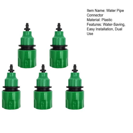 5 Stück Wasserschlauchverbinder Gartenschlauch Schnellverbinder 1/4" oder 3/8" Doppelverwendung Schlauchverbinder für Tropfbewässerungssystem