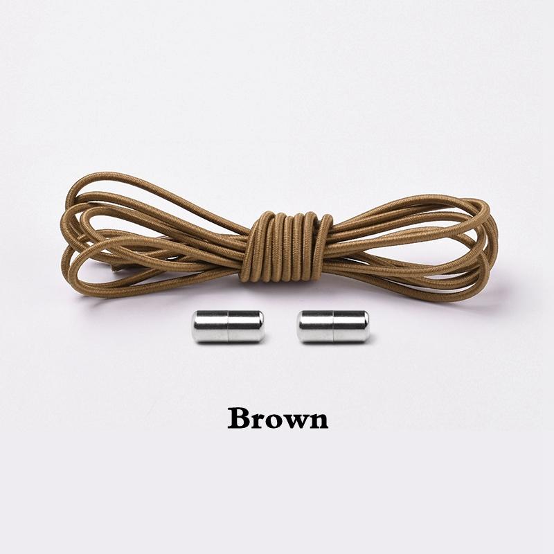 Elastic Laces Sneakers Round Shoelaces Without Ties Rubber No Tie Shoe Laces Shoes Kids Adult Quick Shoe Lace Rubber Bands