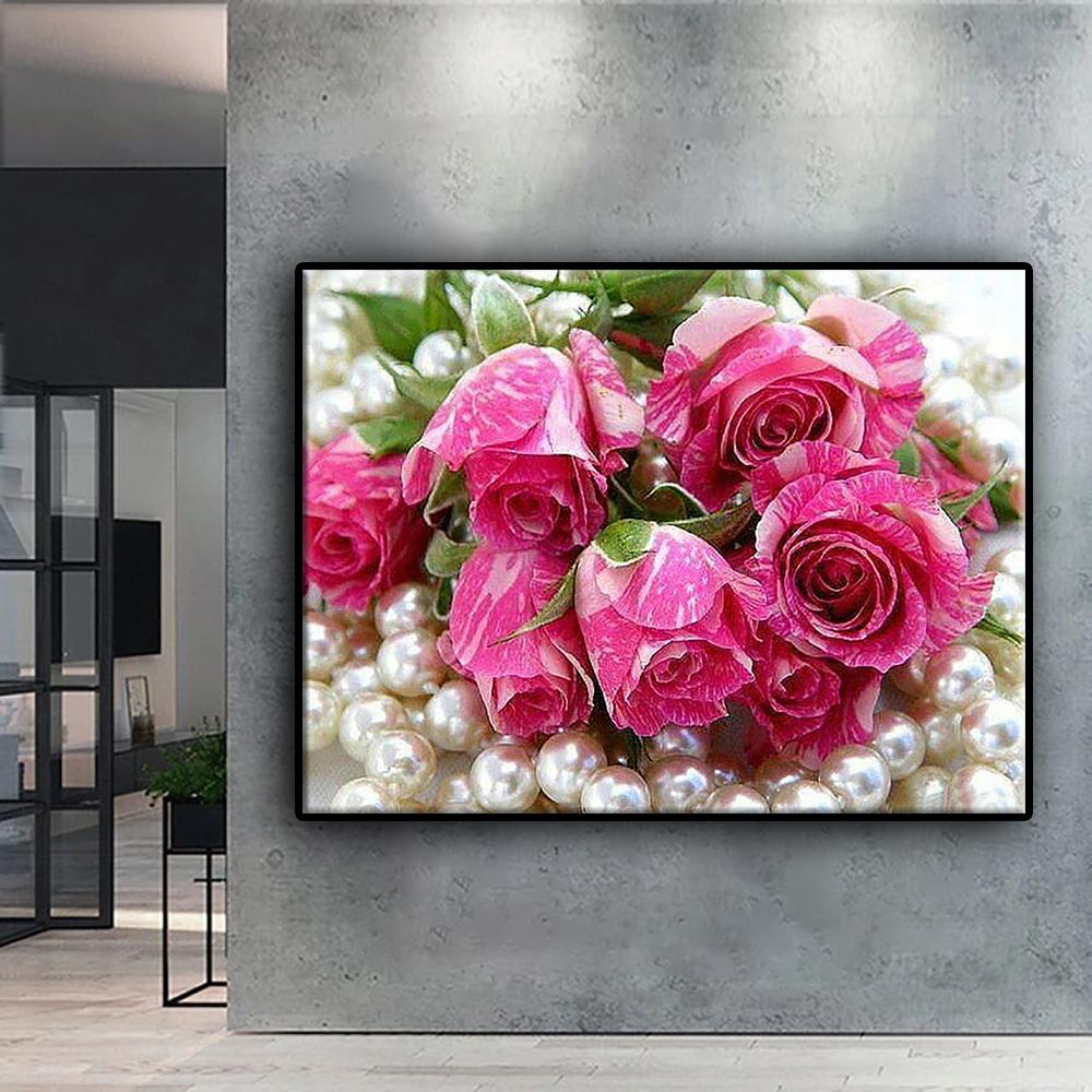 5D DIY Diamant Stickerei Blume Topfpflanze Diamant Malerei Mosaik Home Dekoration