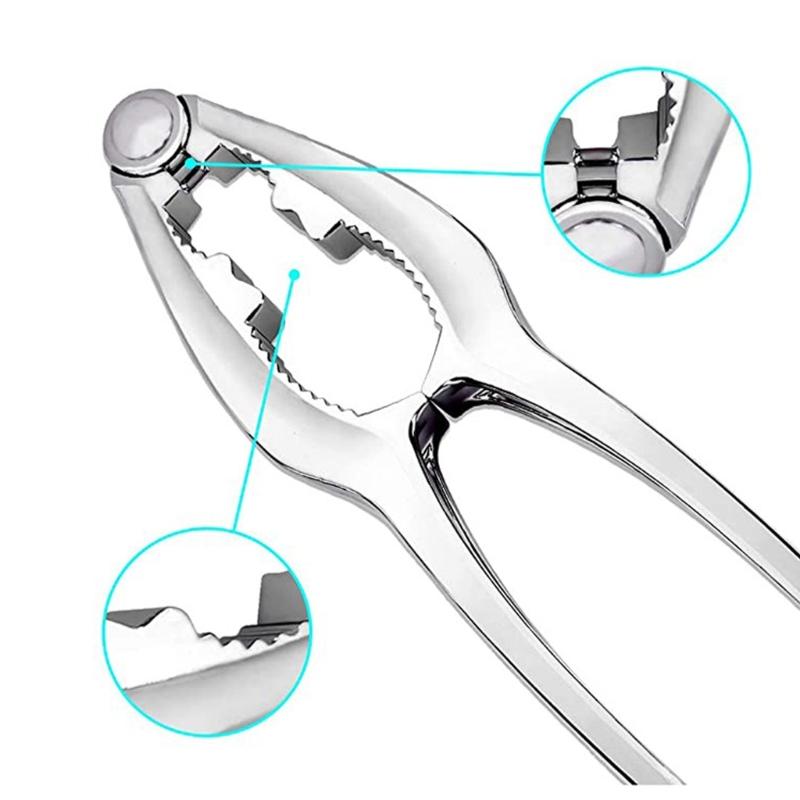 Alloy Seafood Crackers Tool Set with Storage Pouches for Crabs Lobsters Shellers Preparation Processing and Serving