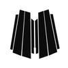 8pcs Car Door Window Column BC Pillar Post Cover Trim PC Material Sticker Fit For Peugeot 2008 2014-2018