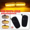 2Pcs Dynamic LED Side Marker Fender Lights 12V Flowing Turn Signal Light For Toyota Prius Wish Land Cruiser 200 RAV4 Lexus IS300