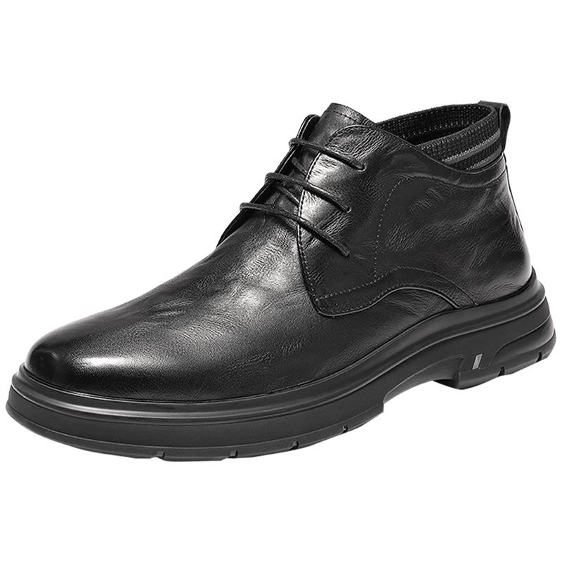 Senda Men s Leather Casual High-Top Boots 40