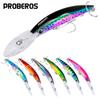 PRO BEROS Sea Fishing Minnow Lure, 17cm/27g, Hard Plastic Bait, 10 Color Options - Model DW358