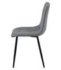 LIBRA Chair - Dark Gray Fabric / Black Legs X 3