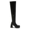 Autumn fashion style thick heel super high heel waterproof table knee boots women's elastic thin boots