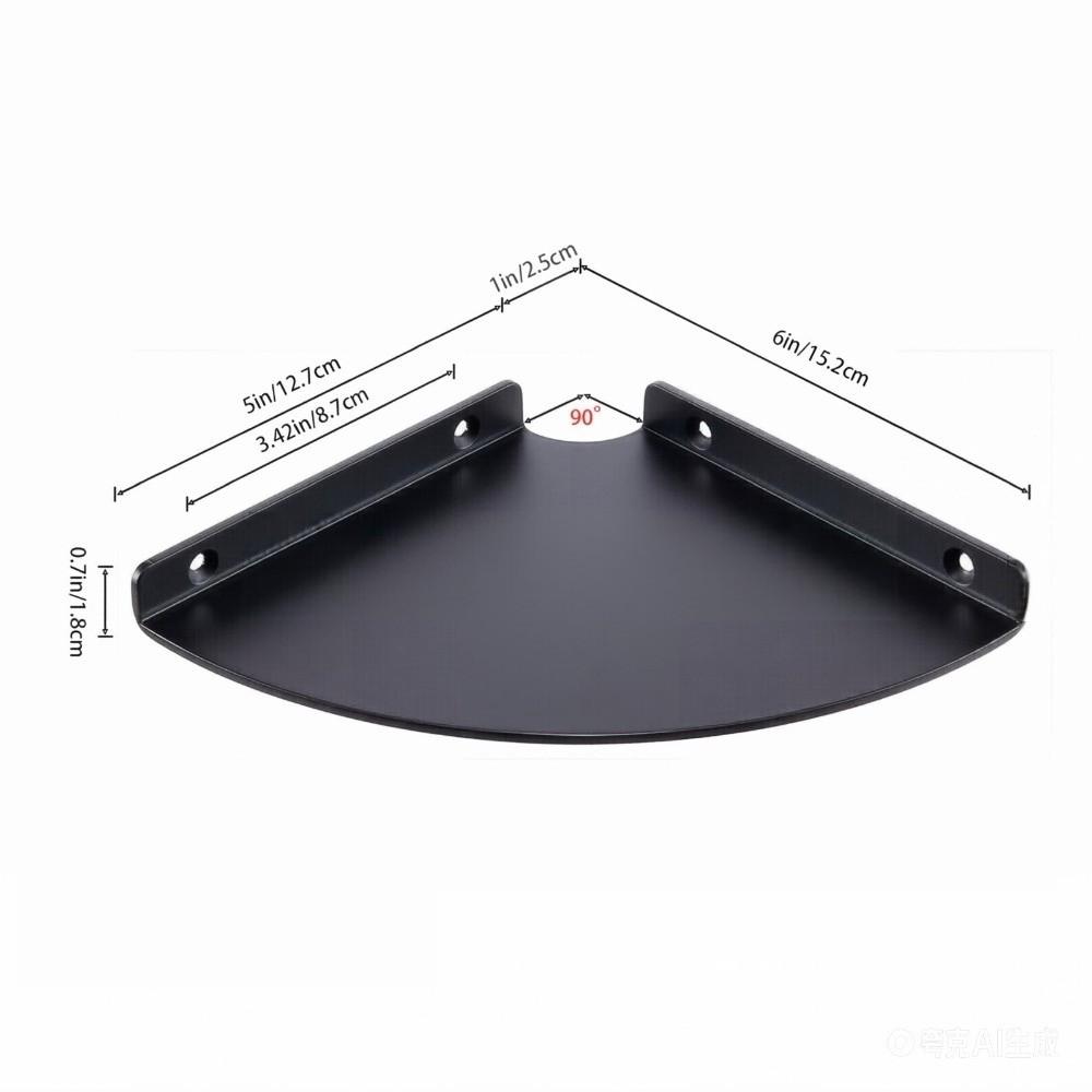 1/2Pcs Wall Mounted Wall Mount Storage Rack Corner Shelf Organizer for Bathroom Shower
