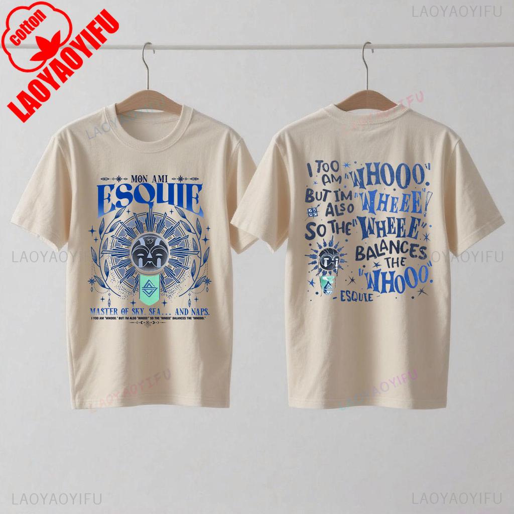 Koszulka Esquie Clair Obscur Expedition 33 Zabawna koszulka Esquie dla graczy dla fanów Prezent Moda letnia Casual Miękka bawełna Krótki rękaw Top