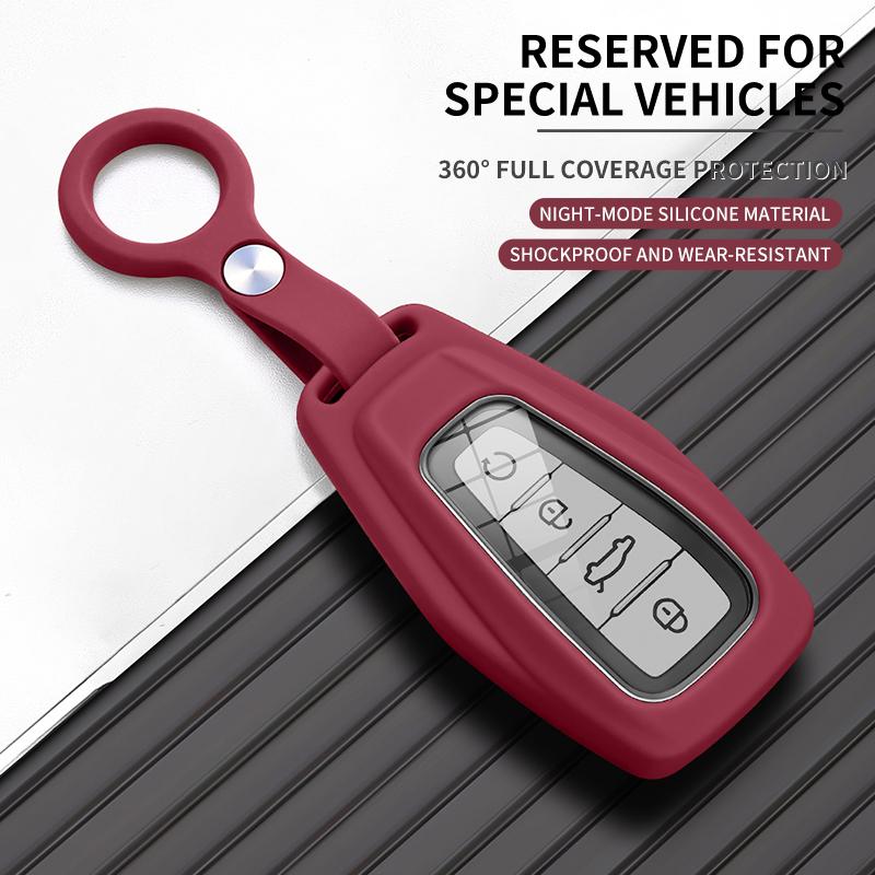 Car Key Holder For Geely Emgrand Preface Boyue Starray Monjaro Atlas Vision Okavango Tugella Minimalist Car Key Case Cover