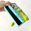 For iPhone 17 Pro Max Case Cute 3D UFO Alien Pendant Design Shockproof Silicone Phone Back Cover