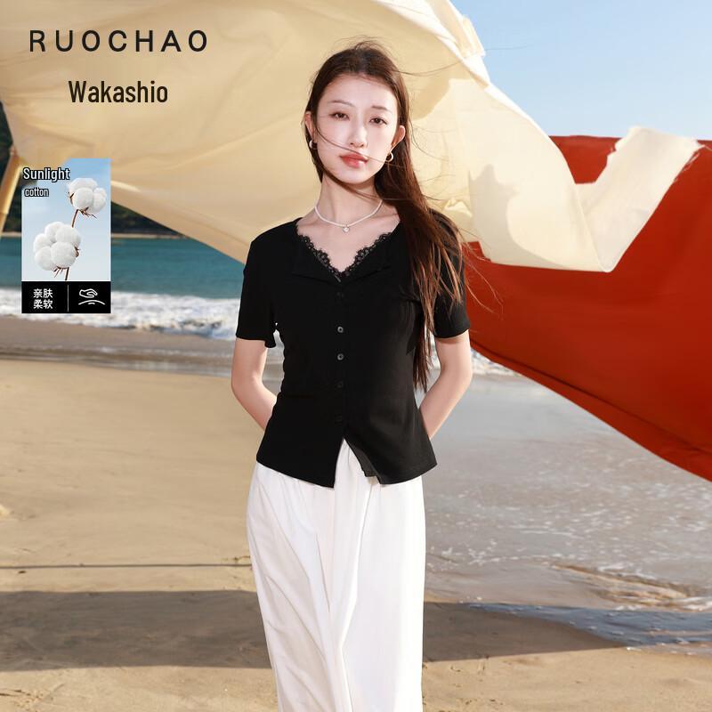 Women s Plus Size V-Neck Short Sleeve T-Shirt L