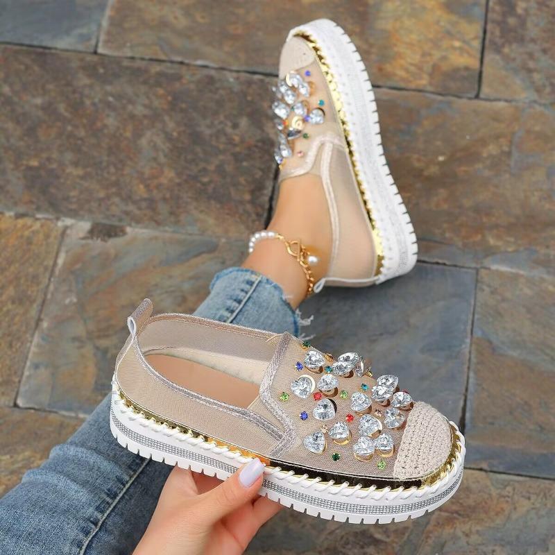 Туфли рыбака весна новые на плоской подошве одинарные туфли один педаль ленивые стразы соломенные туфли на платформе дети 45 3980₽