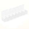 Divide Storage Box 7-Grid Watercolor Palette Jewelry Travel Repacking Plastic ContainerWhite