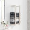 Wall-mounted bathroom towel rack for bathroom, kitchen, hotel - easy to install, solid pine wood with free installation 23 x 18 x 60 cm