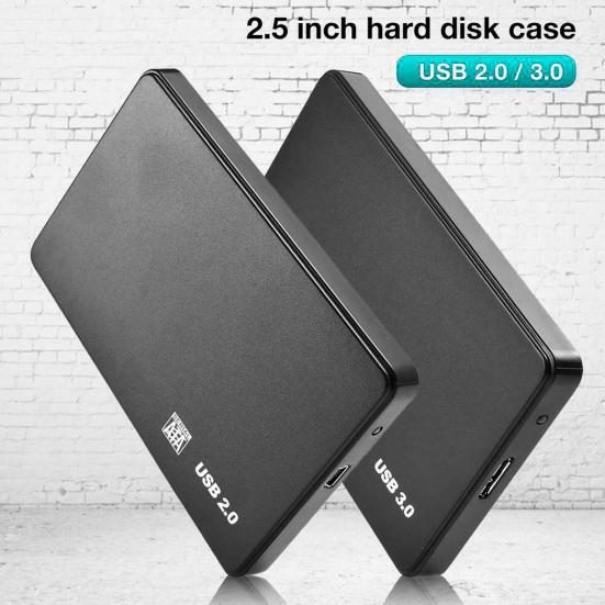 2.5inch Hard Disk Tray USB3.0/2.0 Hard Disk SATA HDD SSD Mobile ABS Case for Laptop