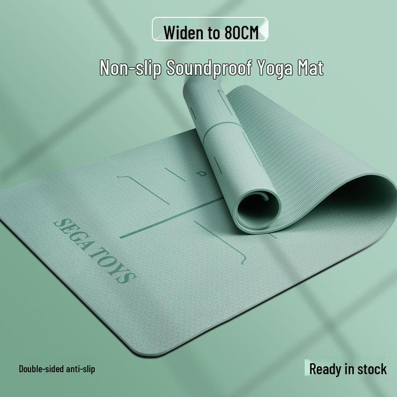 Eco-Friendly Non-Slip Yoga Mat with Sound Insulation & Shock Absorption - Ideal for Student Dorms & Indoor Use. Minor Flaws. Free Shipping.