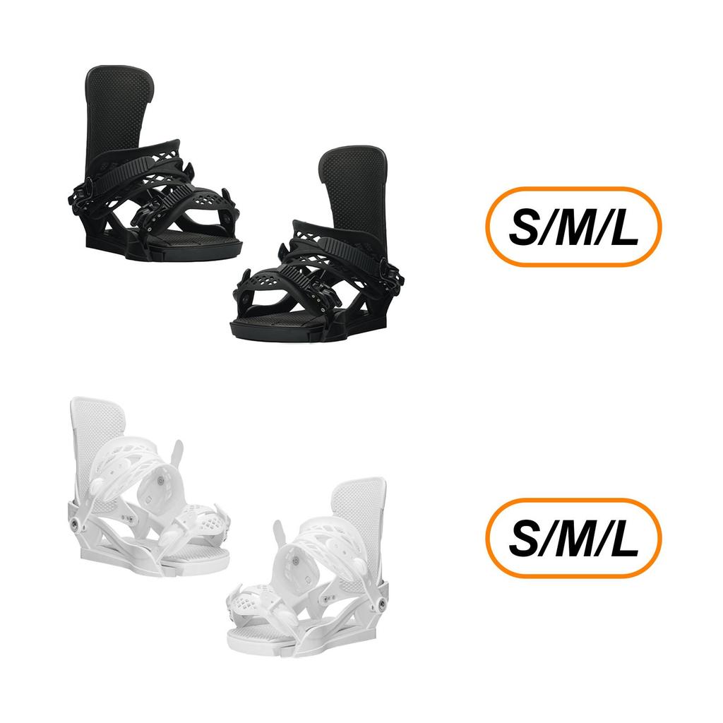 Adult Snowboard Binding Equipment, Adjustable, Lightweight, for Sliding And Sports.