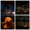 Flat Acrylic Retro Small Bulb Car Hanging Ornament Interior Ambient Lighting Modes For Long Trips Daily Use Auto Decor Accessory