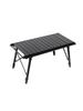 Outdoor Foldable Height-Adjustable Aluminum Table: Portable Roll-Up for BBQ, Picnic, or Dining