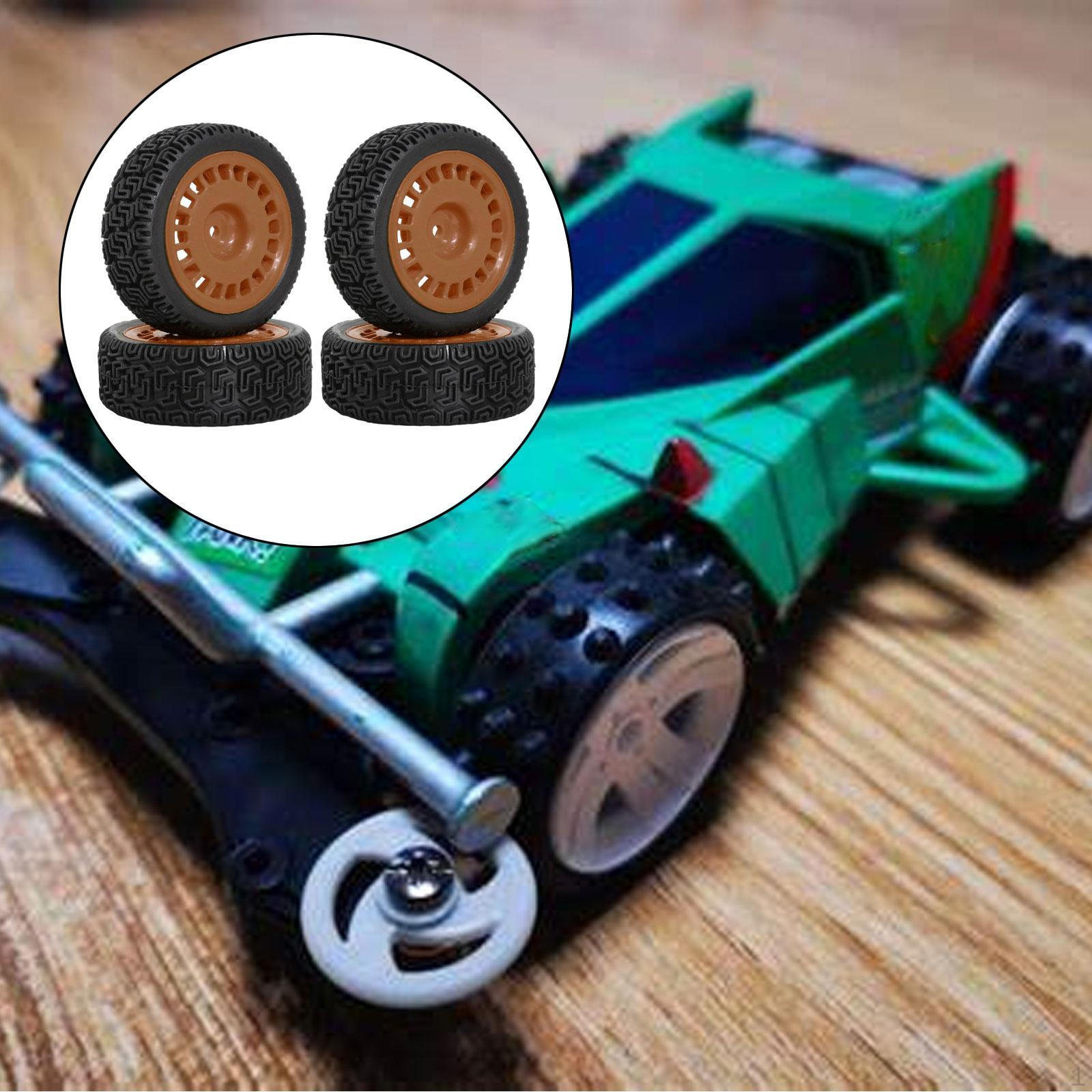 

4 Штуки 1/10 Шини для Радіокерованої Машини Аксесуар, Аксесуар, Міцні Легко Встановити Запасні Частини Заміна коричневий