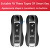Carbon Fiber Car Key Fob Case Cover Chain Ring Holder    For - Porsche Cayenne Coupe Panamera Taycan 911