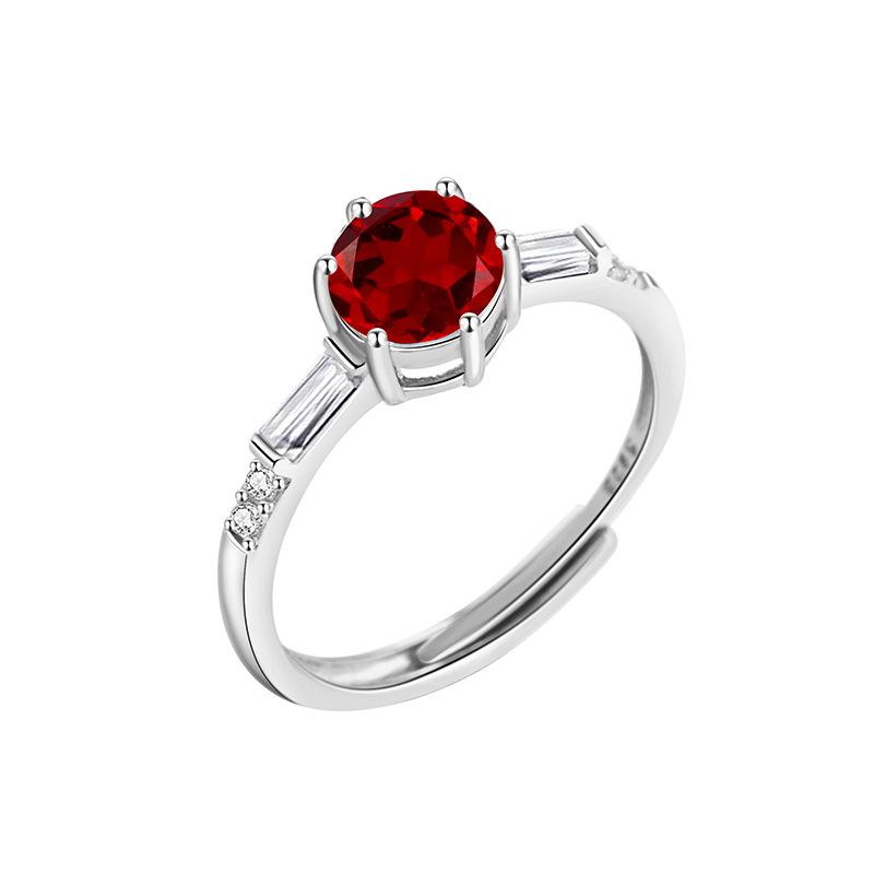 

Elegant S925 Silver Ring, Natural Gemstone, Adjustable Band, Premium Jewelry for Her opening adjustable