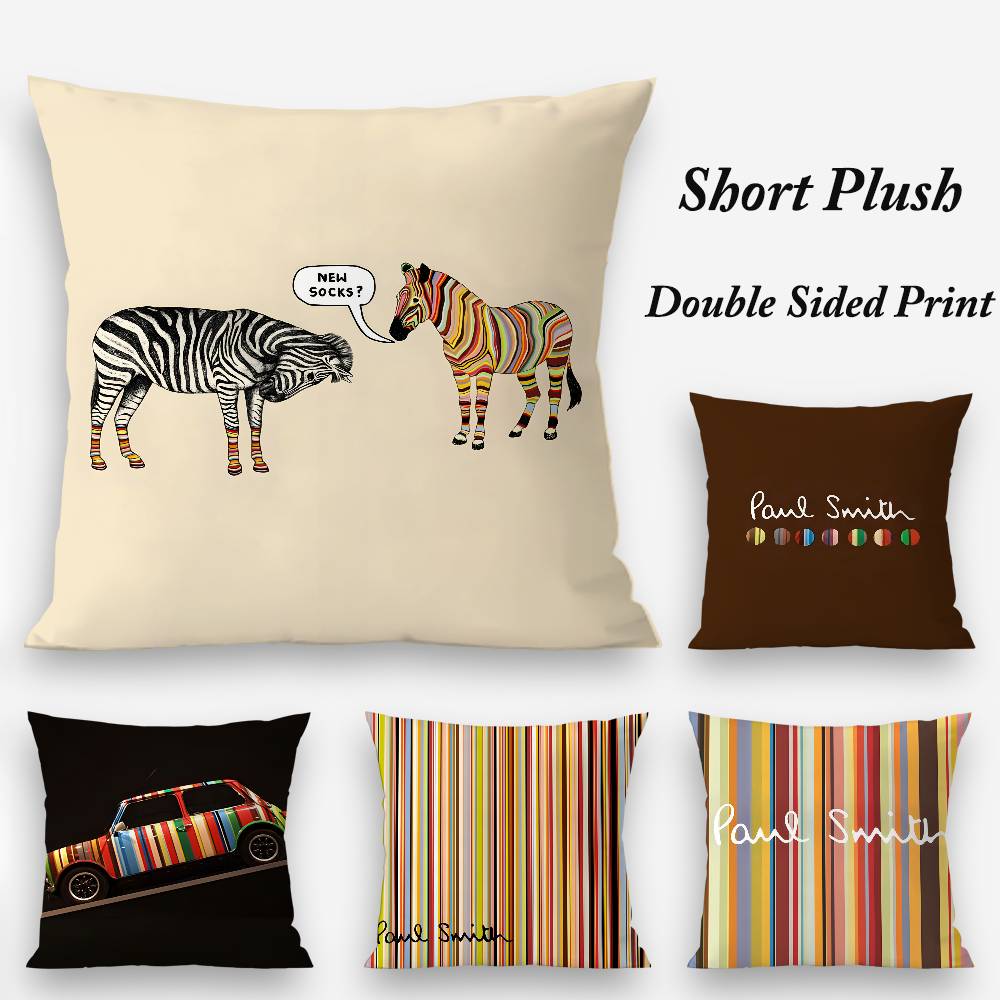 Funny S-Smith Fashion P-Paul Pillow Case Plush Fabric Soft Double Sided Print Sofa Cushion Cover Throw Pillow Covers