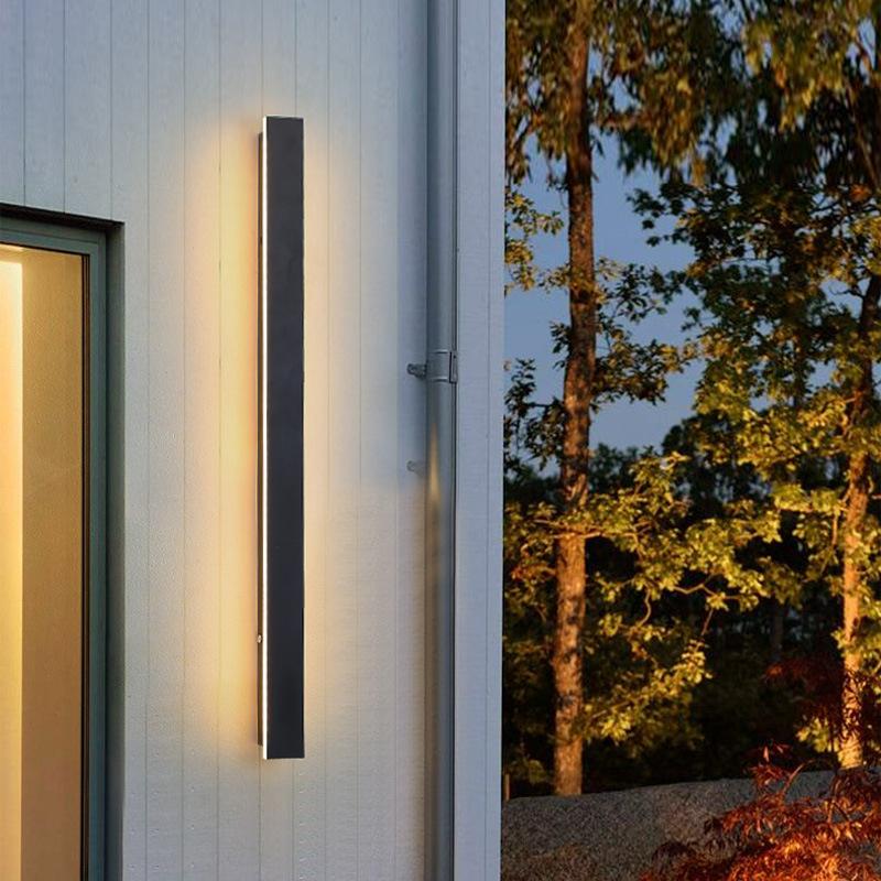 Nordic Style Linear 110/220V 11W LED IP65 Aluminum Alloy Outdoor Waterproof Garden Porch Wall Light Fixture