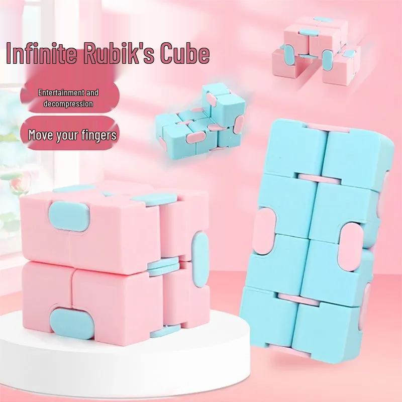 Children's Creative Macaron Infinite Magic Cube - Flip Decompression Educational Toy