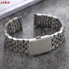 18mm 20mm 22mm Stainless Steel Watchband for Omega for Seiko Bracelets Adjustable Folding Buckle Strap Men's Universal Wristband