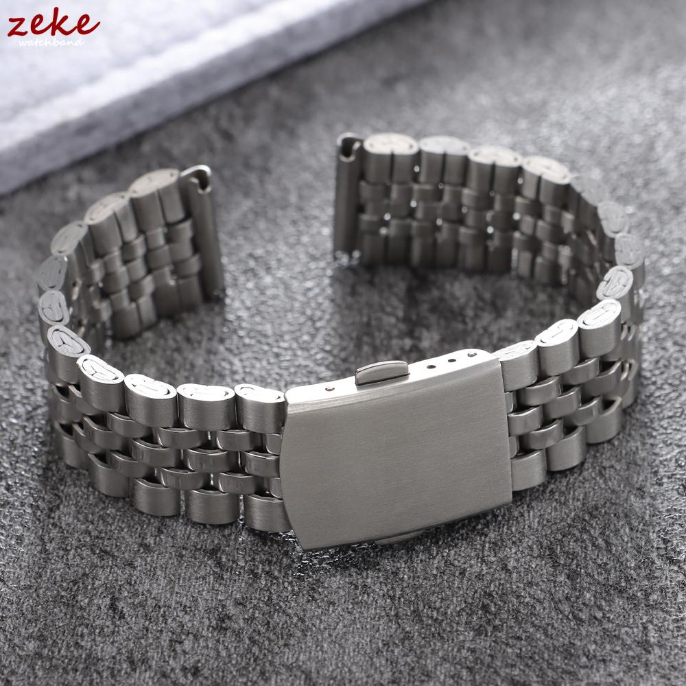 18mm 20mm 22mm Stainless Steel Watchband for Omega for Seiko Bracelets Adjustable Folding Buckle Strap Men's Universal Wristband