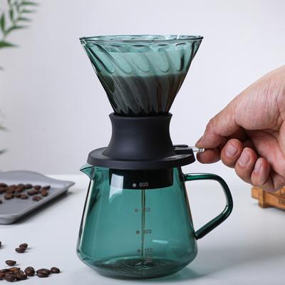 Coffee Sharing Pot Set Heat Resistance Glass Cafe  Maker Filter Dipper Cup Hand Brewing Pour Over Espresso Barista Tools