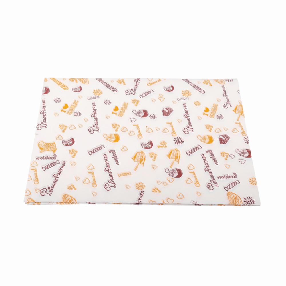 50pcs Non-Stick Baking Paper Oil-Proof Fryer Paper Disposable Sandwich Wrapping Paper  Pizza