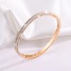Titanium steel bracelet gold high version temperament zircon bracelet women's light luxury fashion elegance does not fade simple bracelet