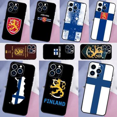 Iphone14 Plus Mobile Phone Case, Finnish Flag Mobile Phone Case, Painted Anti-Drop For Anti-Drop Hand