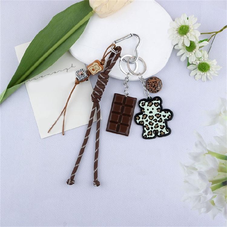 Bag Pendant Charm Braided Rope Keychain Bag Charms for Purse Handbags Bag Accessories Car Key Charm for Women Men Gifts