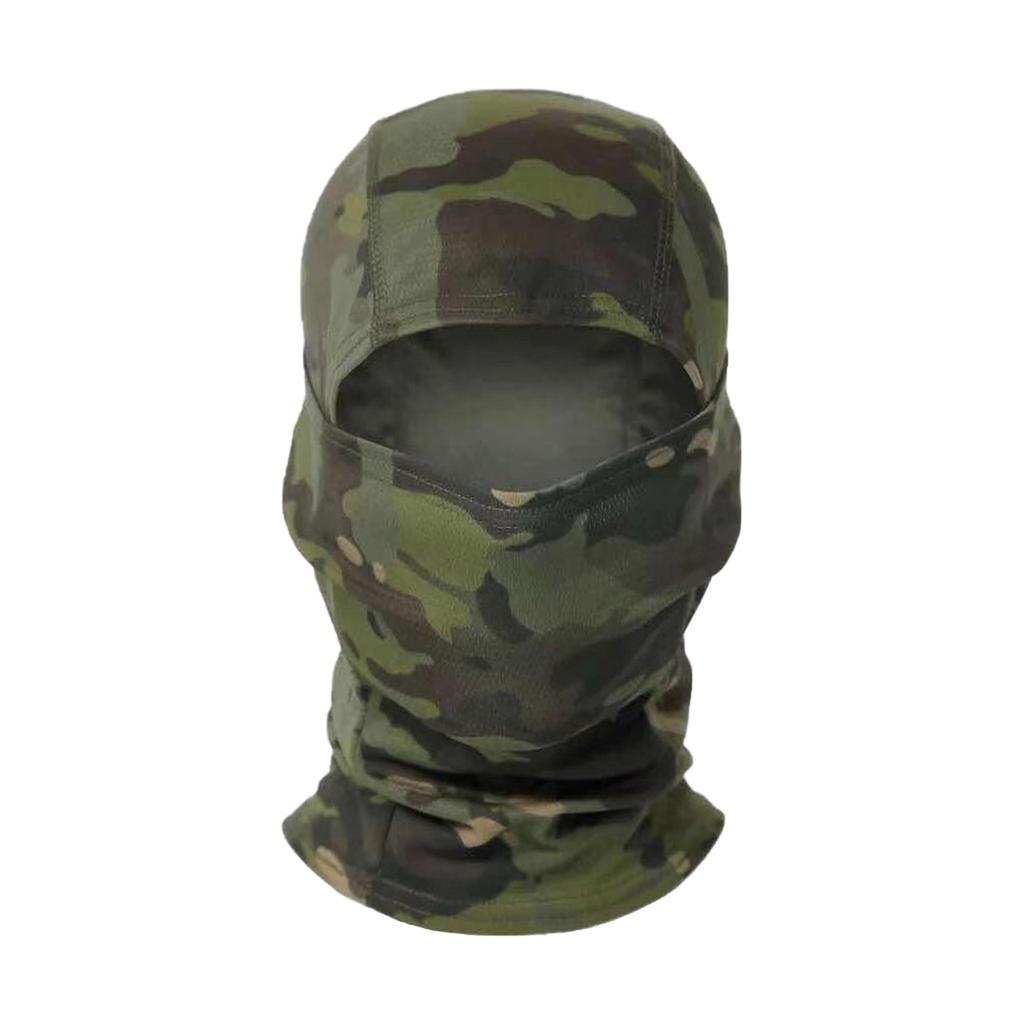 Multicam Camouflage Taktische Sturmhaube, Vollgesichtsbedeckung Schal für Radfahren, Jagd & Outdoor-Einsatz