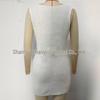 Europäisch-Amerikanisches Strickwestenkleid mit Muschelverzierungen - Unifarbenes Hohlmuster
