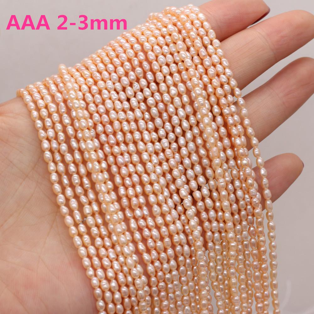 1 Sträng DIY Risformade Pärlor 2-7mm För Smyckestillverkning DIY Halsband Armband Örhängen Tillbehör Kedja 36cm